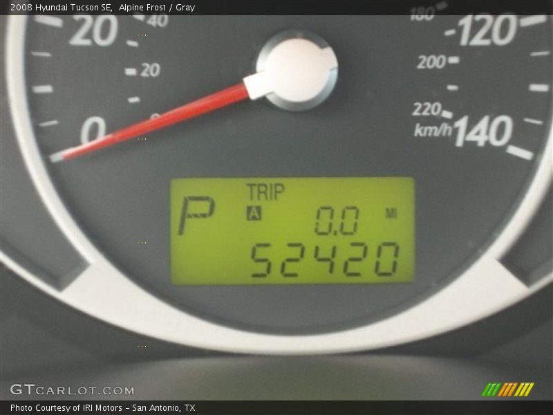 Alpine Frost / Gray 2008 Hyundai Tucson SE