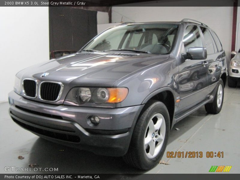 Steel Grey Metallic / Gray 2003 BMW X5 3.0i