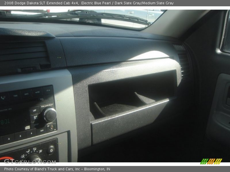 Electric Blue Pearl / Dark Slate Gray/Medium Slate Gray 2008 Dodge Dakota SLT Extended Cab 4x4