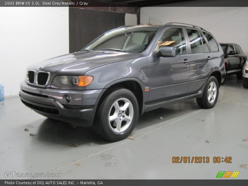Steel Grey Metallic / Gray 2003 BMW X5 3.0i