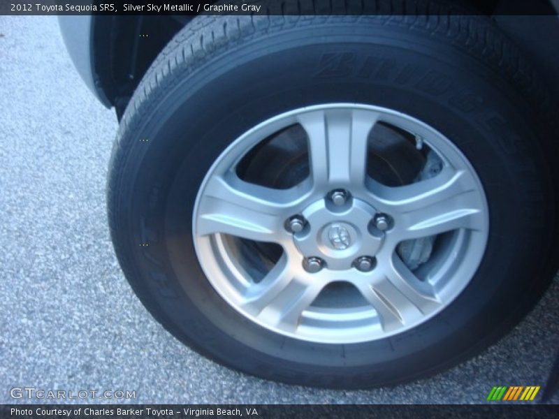 Silver Sky Metallic / Graphite Gray 2012 Toyota Sequoia SR5