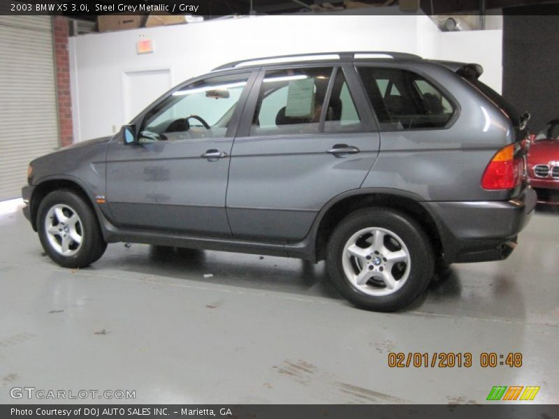 Steel Grey Metallic / Gray 2003 BMW X5 3.0i