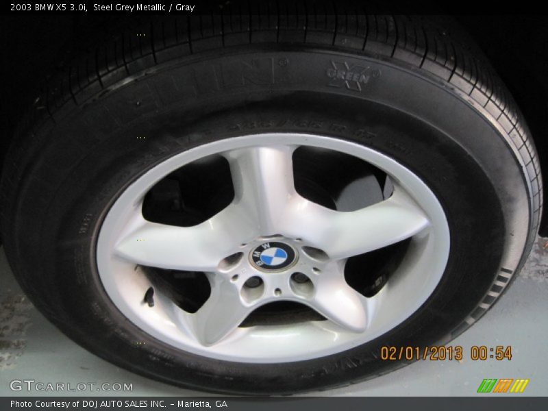 Steel Grey Metallic / Gray 2003 BMW X5 3.0i