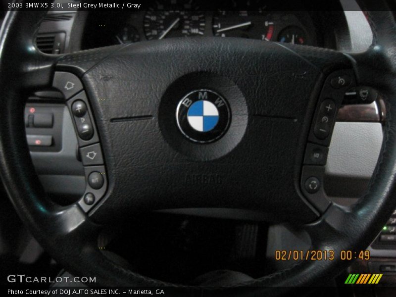 Steel Grey Metallic / Gray 2003 BMW X5 3.0i