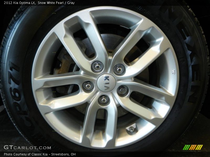 Snow White Pearl / Gray 2012 Kia Optima LX