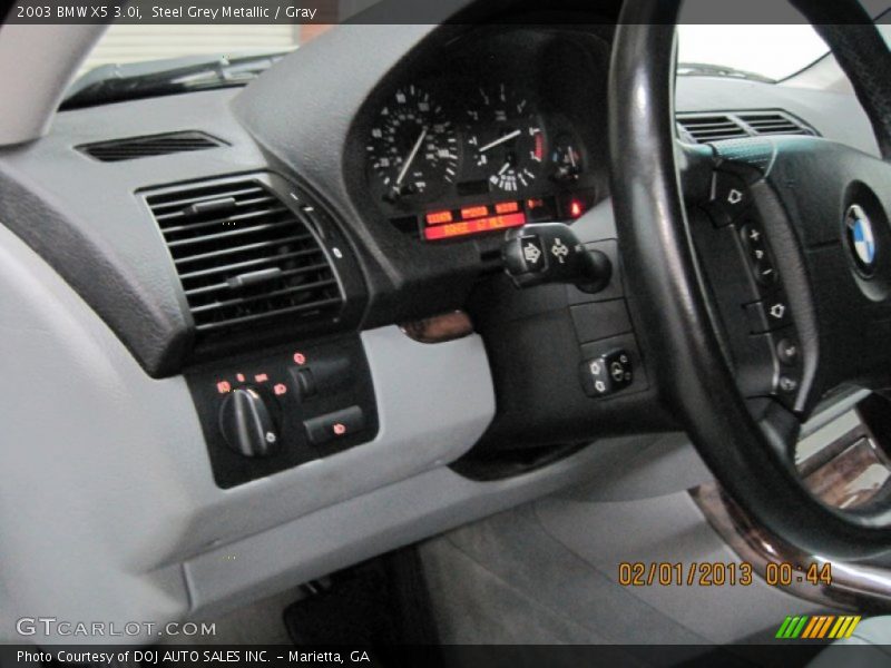 Steel Grey Metallic / Gray 2003 BMW X5 3.0i