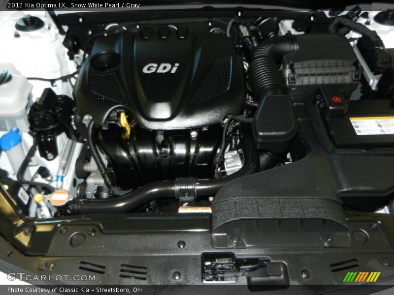 Snow White Pearl / Gray 2012 Kia Optima LX