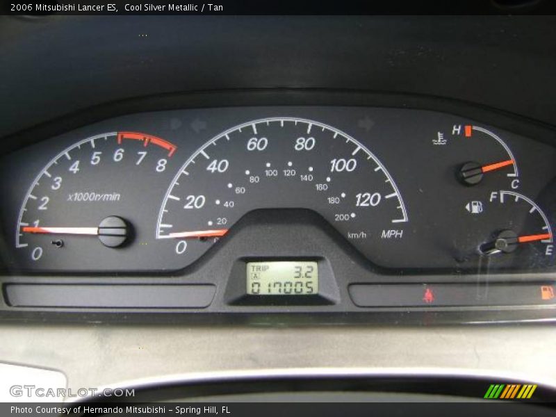 Cool Silver Metallic / Tan 2006 Mitsubishi Lancer ES