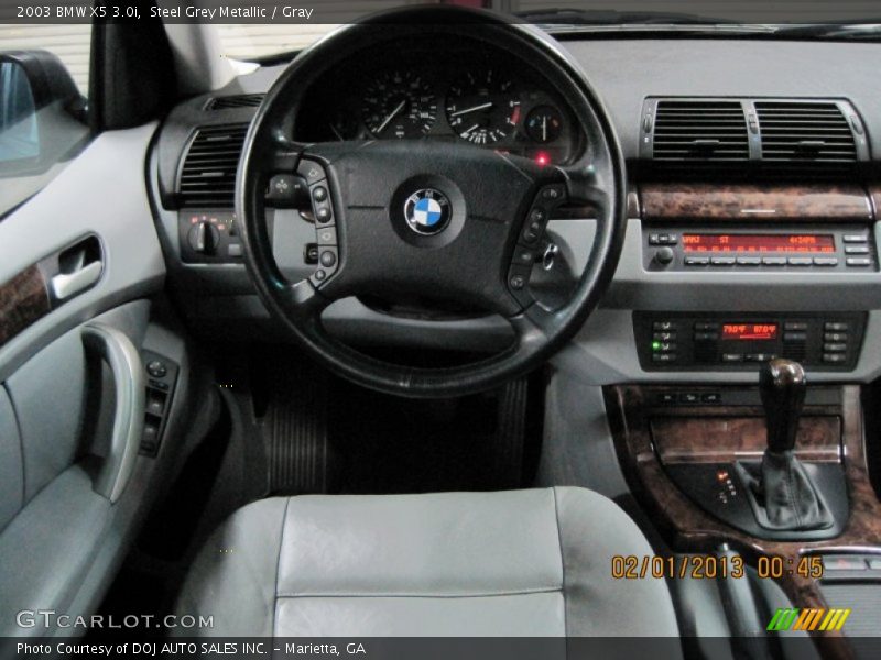 Steel Grey Metallic / Gray 2003 BMW X5 3.0i