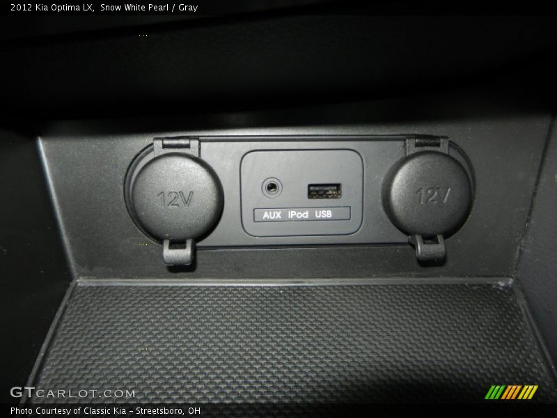 Snow White Pearl / Gray 2012 Kia Optima LX