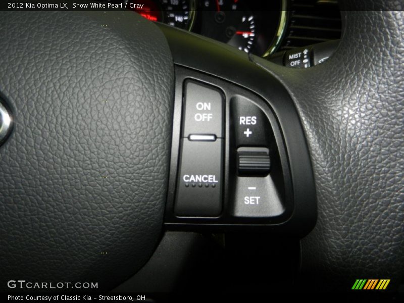 Snow White Pearl / Gray 2012 Kia Optima LX