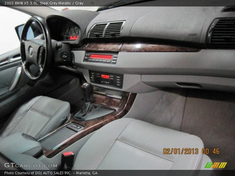 Steel Grey Metallic / Gray 2003 BMW X5 3.0i