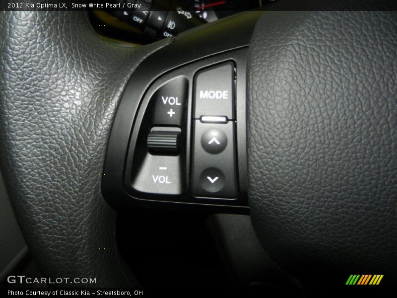 Snow White Pearl / Gray 2012 Kia Optima LX