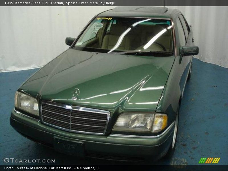 Spruce Green Metallic / Beige 1995 Mercedes-Benz C 280 Sedan