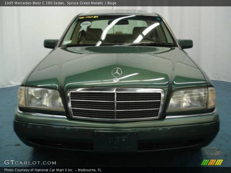 Spruce Green Metallic / Beige 1995 Mercedes-Benz C 280 Sedan