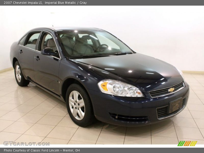 Imperial Blue Metallic / Gray 2007 Chevrolet Impala LS