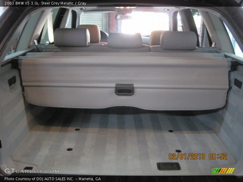 Steel Grey Metallic / Gray 2003 BMW X5 3.0i