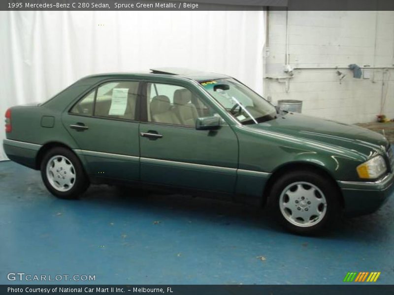 Spruce Green Metallic / Beige 1995 Mercedes-Benz C 280 Sedan