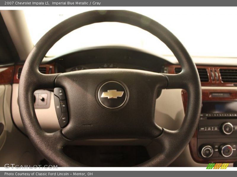 Imperial Blue Metallic / Gray 2007 Chevrolet Impala LS