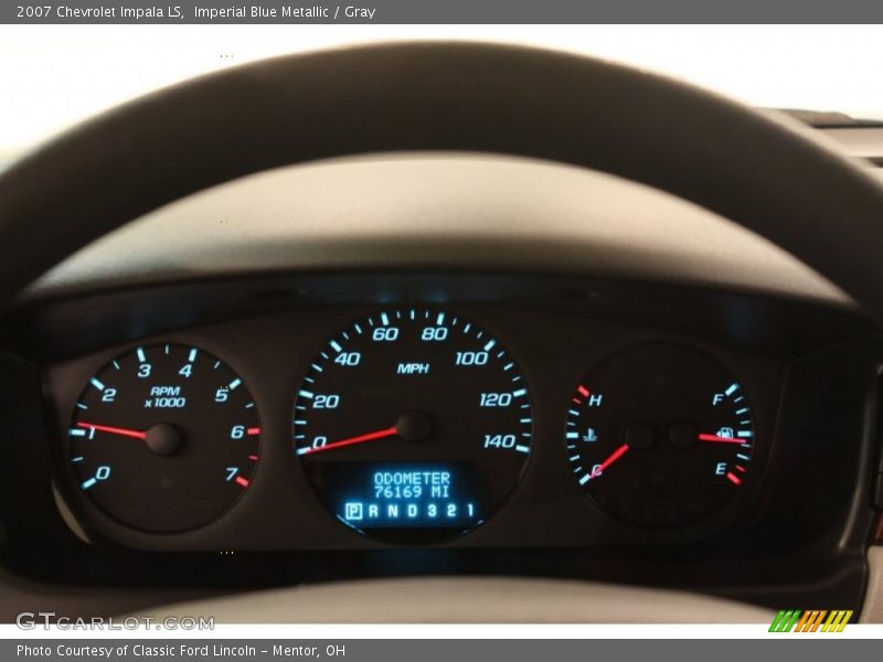 Imperial Blue Metallic / Gray 2007 Chevrolet Impala LS