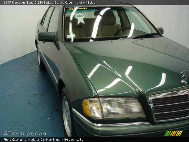 Spruce Green Metallic / Beige 1995 Mercedes-Benz C 280 Sedan