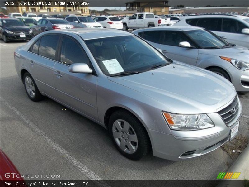 Bright Silver / Gray 2009 Hyundai Sonata GLS