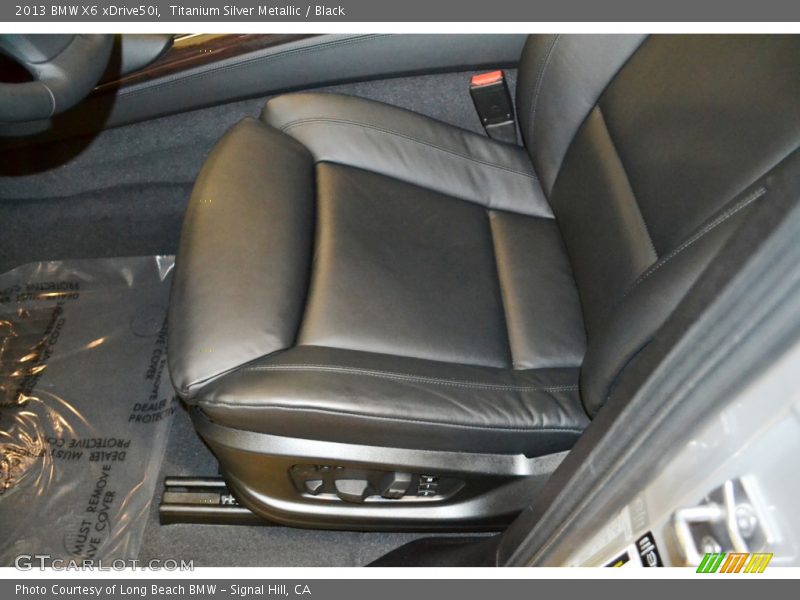 Titanium Silver Metallic / Black 2013 BMW X6 xDrive50i