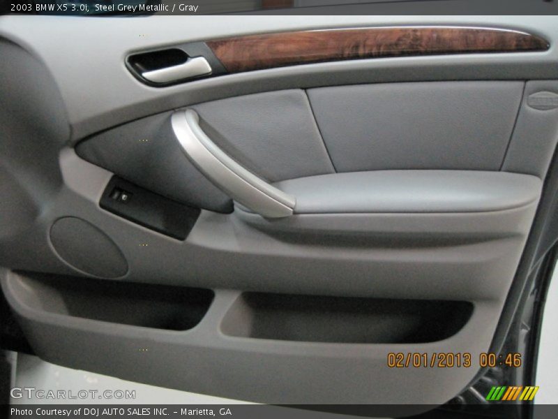 Steel Grey Metallic / Gray 2003 BMW X5 3.0i