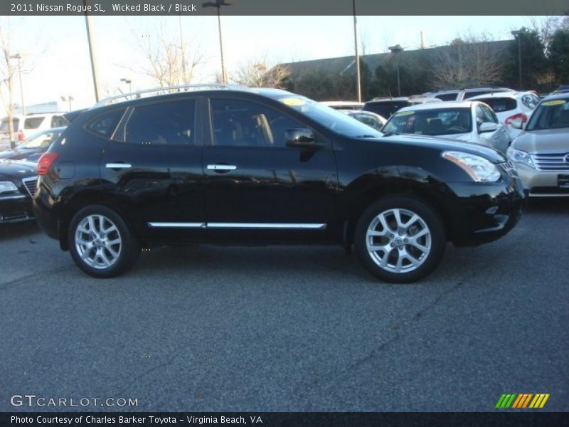 Wicked Black / Black 2011 Nissan Rogue SL