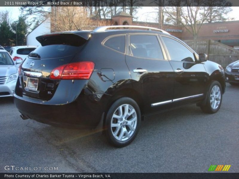 Wicked Black / Black 2011 Nissan Rogue SL