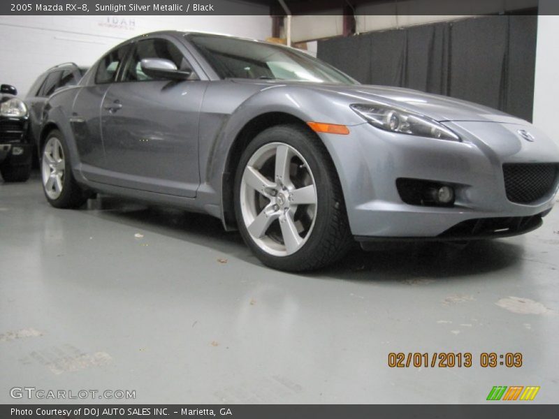 Sunlight Silver Metallic / Black 2005 Mazda RX-8
