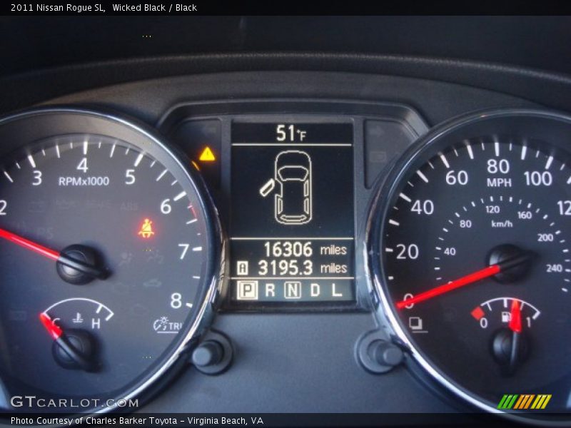 Wicked Black / Black 2011 Nissan Rogue SL