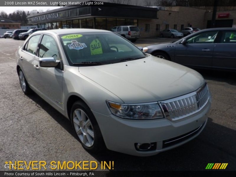 Light Sage Metallic / Light Stone 2008 Lincoln MKZ Sedan