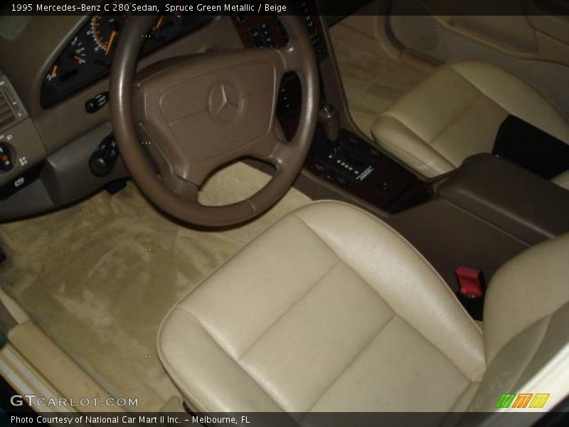 Spruce Green Metallic / Beige 1995 Mercedes-Benz C 280 Sedan