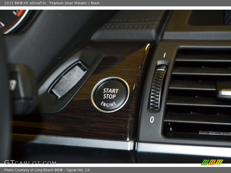 Titanium Silver Metallic / Black 2013 BMW X6 xDrive50i
