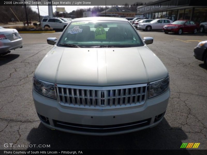 Light Sage Metallic / Light Stone 2008 Lincoln MKZ Sedan