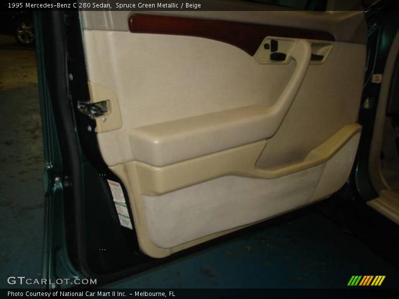 Spruce Green Metallic / Beige 1995 Mercedes-Benz C 280 Sedan