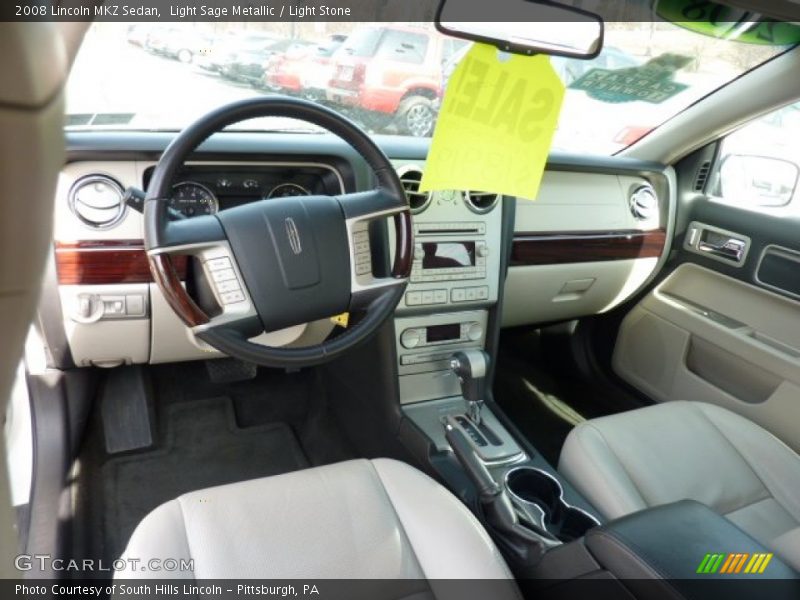 Light Sage Metallic / Light Stone 2008 Lincoln MKZ Sedan