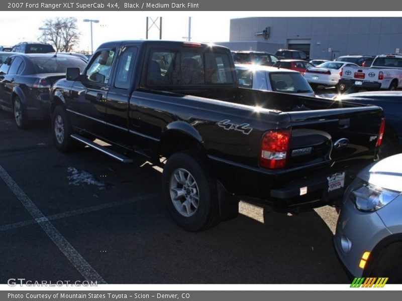 Black / Medium Dark Flint 2007 Ford Ranger XLT SuperCab 4x4