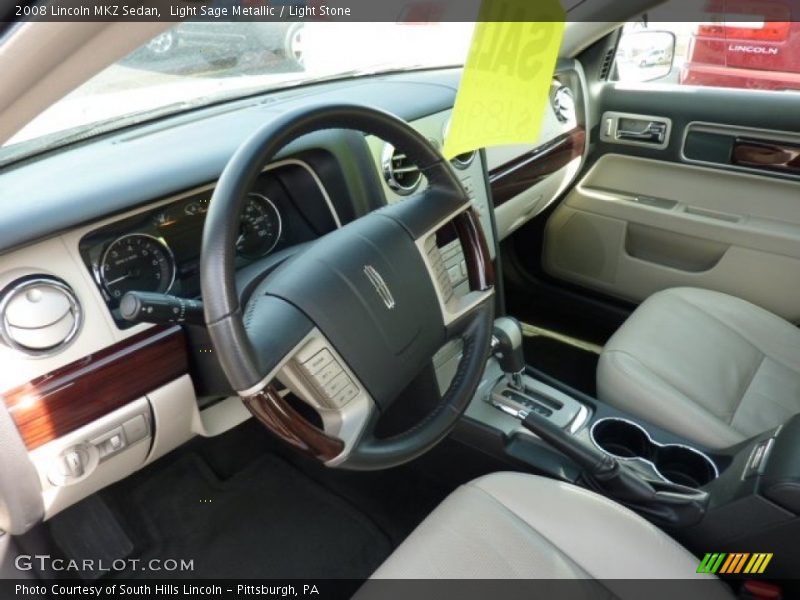 Light Sage Metallic / Light Stone 2008 Lincoln MKZ Sedan