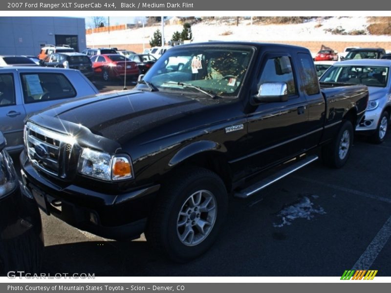 Black / Medium Dark Flint 2007 Ford Ranger XLT SuperCab 4x4