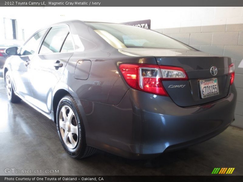 Magnetic Gray Metallic / Ivory 2012 Toyota Camry LE