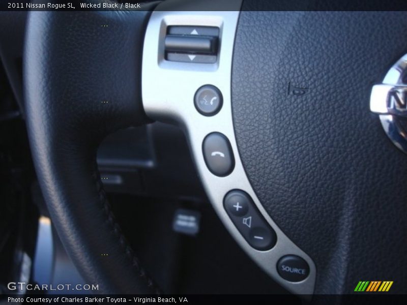 Wicked Black / Black 2011 Nissan Rogue SL