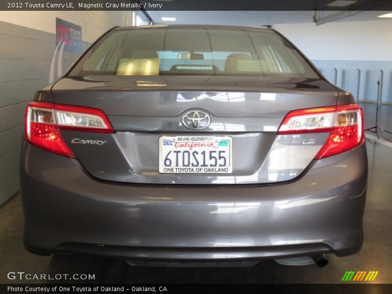 Magnetic Gray Metallic / Ivory 2012 Toyota Camry LE