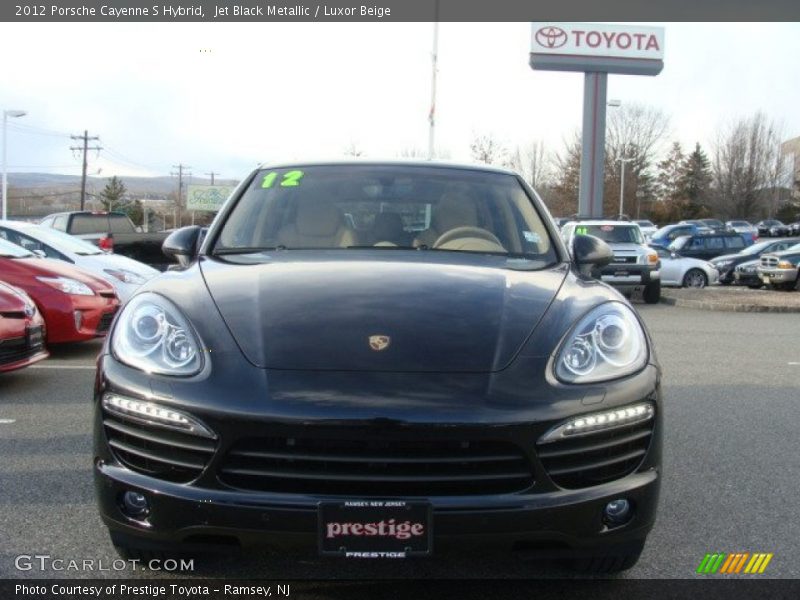 Jet Black Metallic / Luxor Beige 2012 Porsche Cayenne S Hybrid