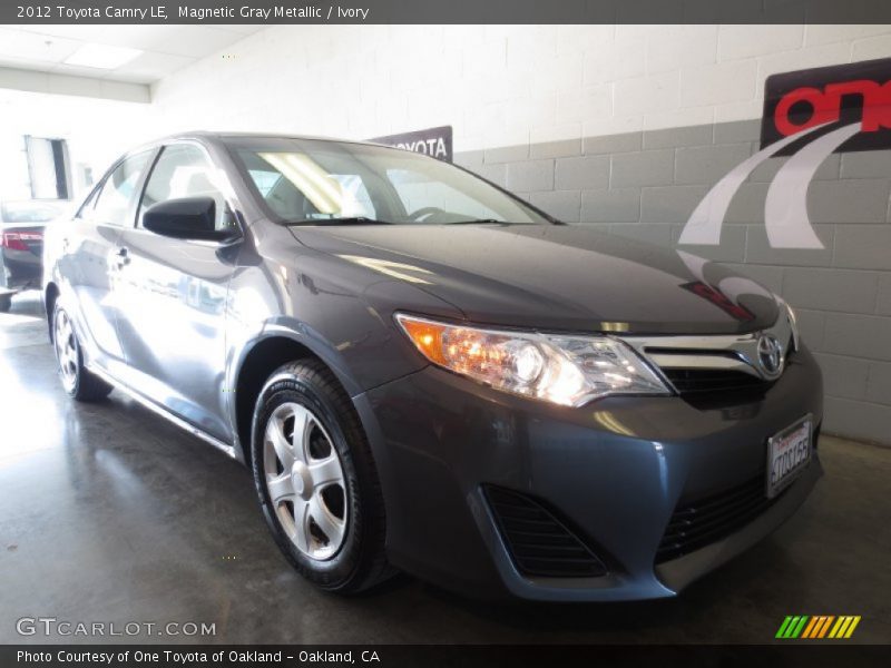 Magnetic Gray Metallic / Ivory 2012 Toyota Camry LE
