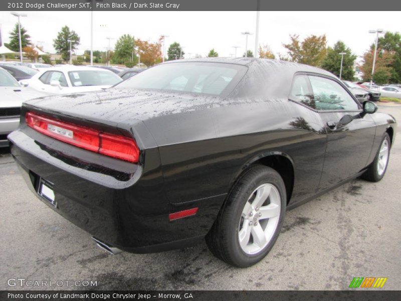 Pitch Black / Dark Slate Gray 2012 Dodge Challenger SXT