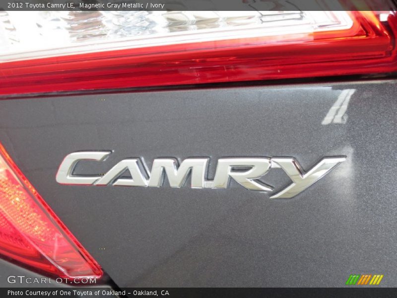 Magnetic Gray Metallic / Ivory 2012 Toyota Camry LE