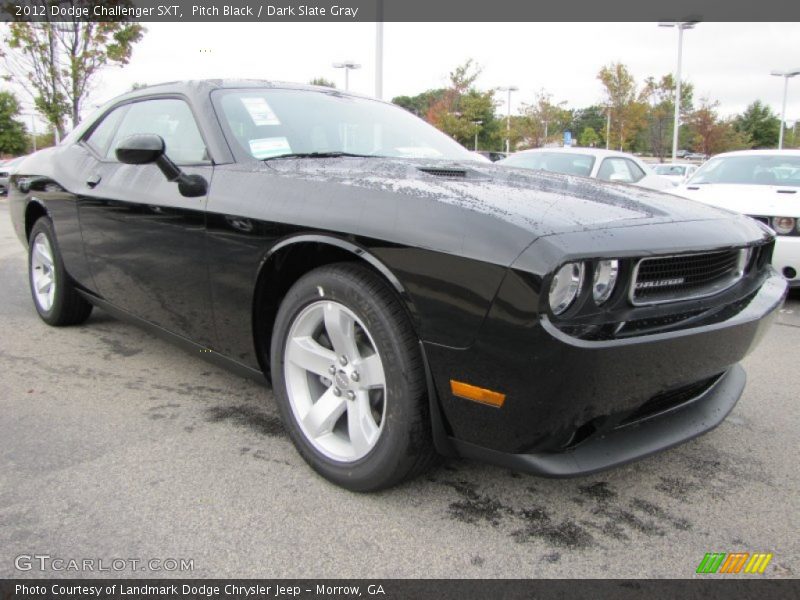 Pitch Black / Dark Slate Gray 2012 Dodge Challenger SXT