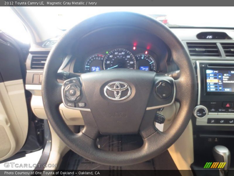 Magnetic Gray Metallic / Ivory 2012 Toyota Camry LE